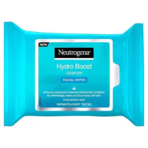 NEUTROGENA HYDRO BOOST LINGETTES NETTOYANTES DÉMAQUILLANTES VISAGE 25U