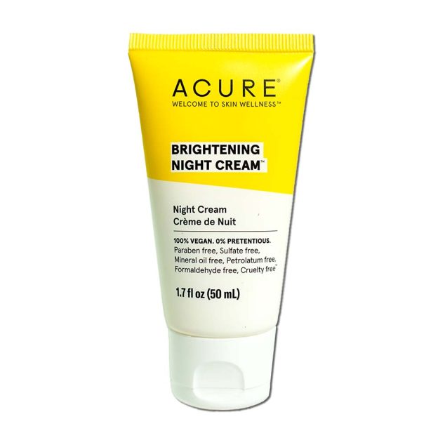 ACURE CRÈME DE NUIT ÉCLAIRCISSANTE 50ML