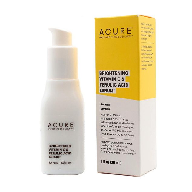 ACURE SÉRUM ÉCLAIRCISSANT À LA VITAMINE C ET À L'ACIDE FÉRULIQUE 30ML