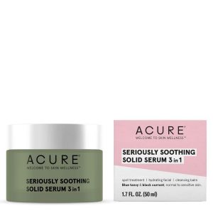 ACURE SERIOUSLY SOOTHING SÉRUM SOLIDE 3EN1 TRÈS APAISANT 50ML