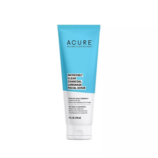 ACURE INCREDIBLY CLEAR GOMMAGE VISAGE CHARBON ET LIMONADE 118ML
