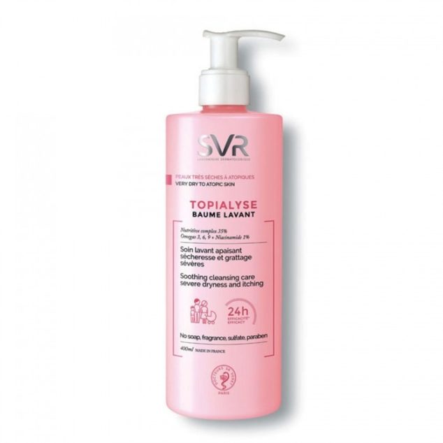SVR TOPIALYSE BAUME LAVANT SOIN APAISANT SÉCHERESSE SÉVÈRE 400ML