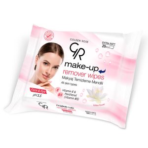 GOLDEN ROSE MAKE-UP REMOVER WIPES LINGETTES DÉMAQUILLANTES 20U