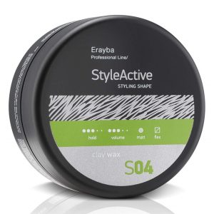ERAYBA STYLE ACTIVE CLAY WAX S04 CIRE COIFFANTE FIXATION MOYENNE 90ML