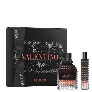 VALENTINO UOMO BORN IN ROMA CORAL FANTASY EDT 50ML + 15ML COFFRET