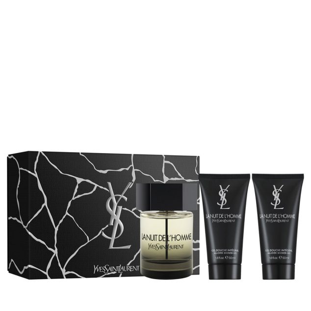 YVES SAINT LAURENT LA NUIT DE L'HOMME EDT 100ML + GEL DOUCHE 2x50ML COFFRET