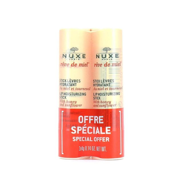 NUXE RÊVE DE MIEL STICK LÈVRES HYDRATANT 2U