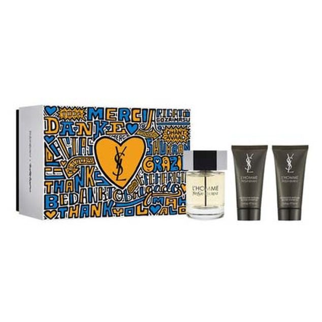 YVES SAINT LAURENT L'HOMME EDT 100ML + 2 BAUMES APRÈS-RASAGE COFFRET